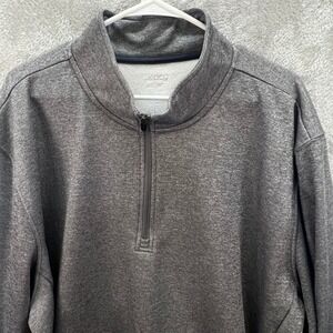 BCG Mens 3XL‎ Heather Gray Quarter Zip Fleece Layering Athletic Gorpcore Outdoor